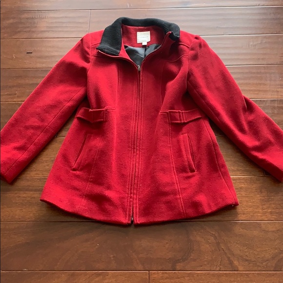 croft & barrow Jackets & Blazers - Red Wool Coat